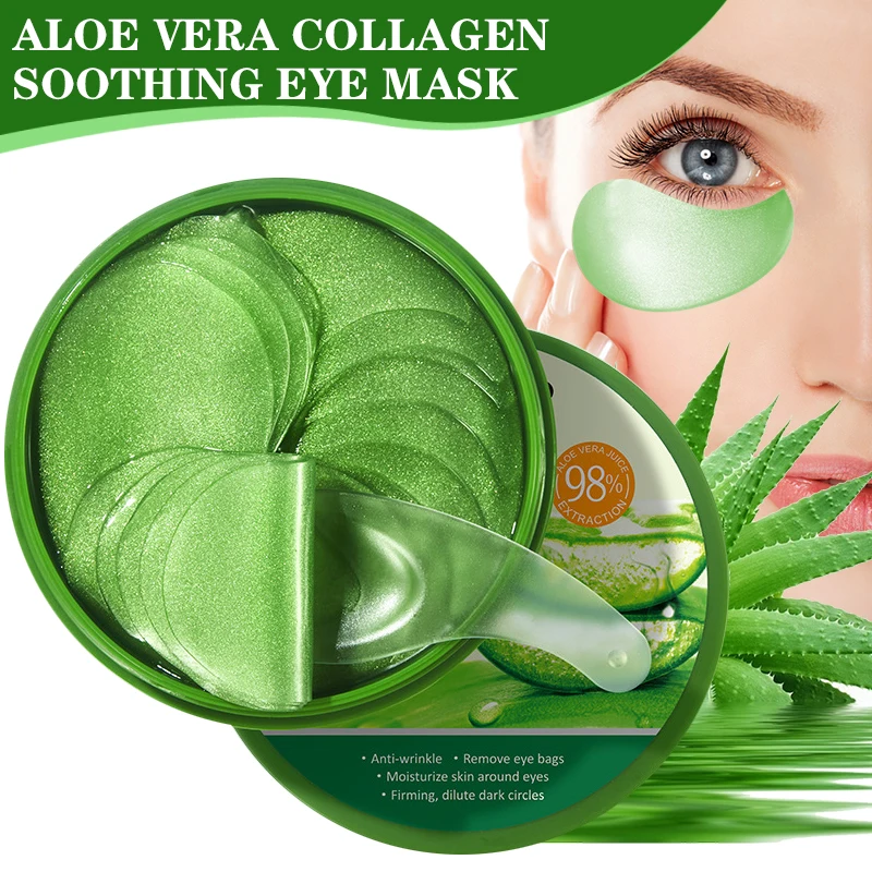 Collagen Under Eye Patches - 60pcs 알로에 베라 콜라겐 아이 마스크