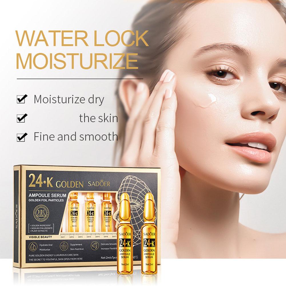 2ml*7 바이알/박스 비타민 C 앰플 에센스 24K  - Hyaluronic Acid Facial Serum 리뷰 및 가격