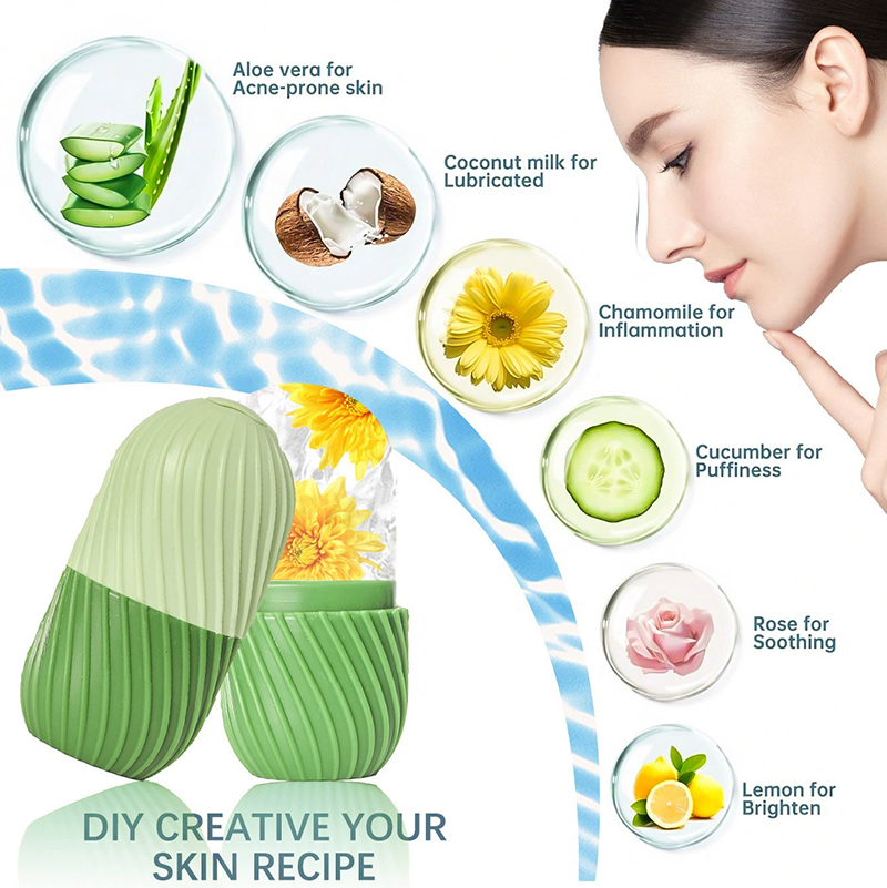 [1개입 실리콘 얼굴 롤러 몰드, 재사용 가능한 트레이 - Face Ice Roller Puffiness 리뷰 및 가격